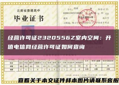 增值电信业务经营许可证